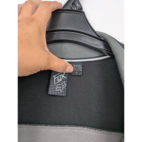 Fox Racing Full Zip Track Jacket Men Size L Moto Streetwear Tech Logo Grunge Y2K - Picture 8 of 11